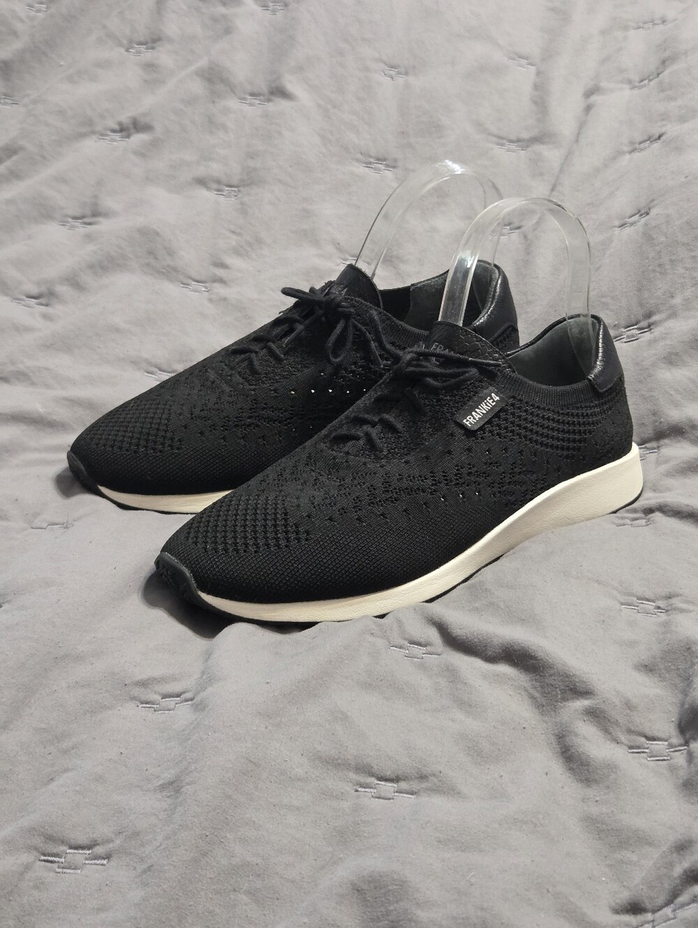 Frankie 4 Dimity Black Women's Sneaker 9.5 Knit Comfort Minimalist Basic